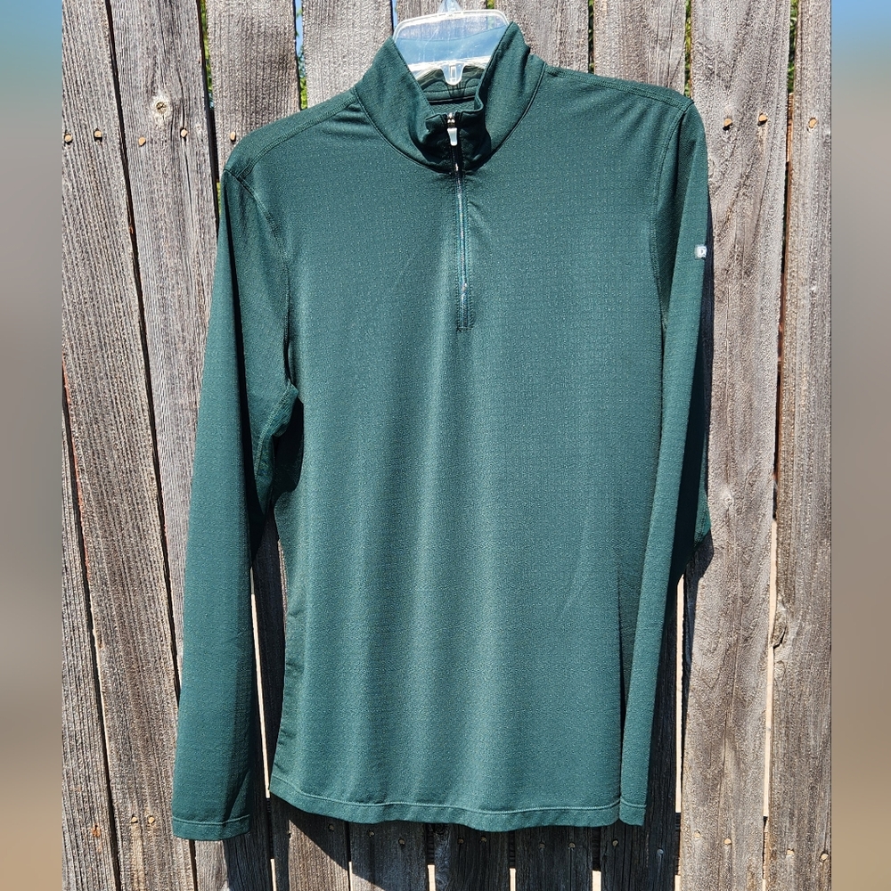 Forest Green Dover Saddlery COOLBLAST L/S Quarter Zip Shirt
